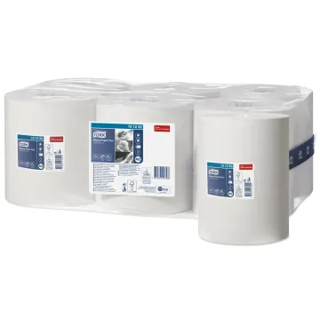 Tork poetsrol wiping paper plus centerfeed 2 laags 160mx24,5cm m2 wit 6 stuks