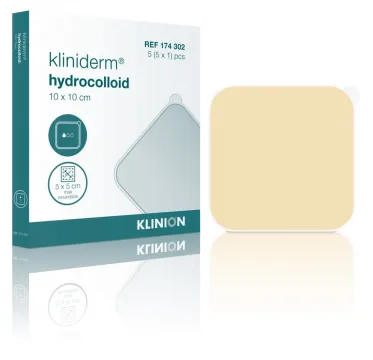 Kliniderm Hydro standaard hydrocolloïd wondverband 10x10cm