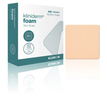 Kliniderm Advanced Foam Schaumstoff-Verband 10x10cm