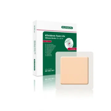 Kliniderm Foam Silicone Lite schuimverband met Border 10x10cm