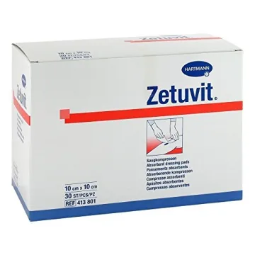Zetuvit Saugeinlage unsteril 10x10cm 30 Stück