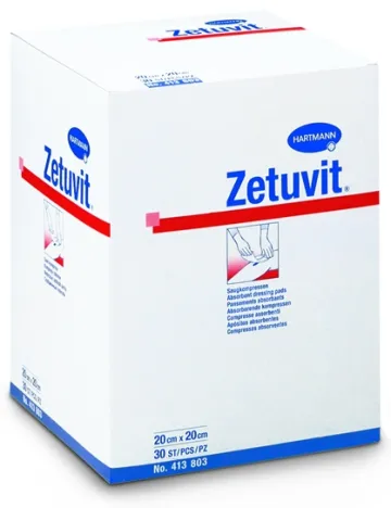 Zetuvit Saugeinlage unsteril 20x20cm 30 Stück