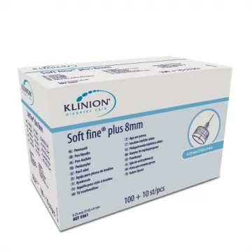 Klinion Diabetes Care Soft fine Plus Pen-Nadeln 0,25mm (31G) x 8mm