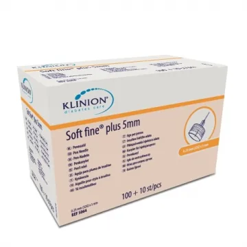 Klinion Diabetes Care Soft fine Plus Pen-Nadeln 0,23mm (32G) x 5mm