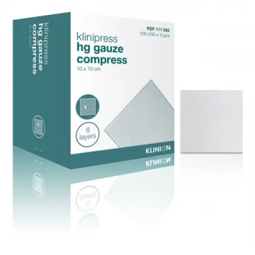 Klinion HG sterile 8-lagige Mullkompresse 10x10cm 100 Stück
