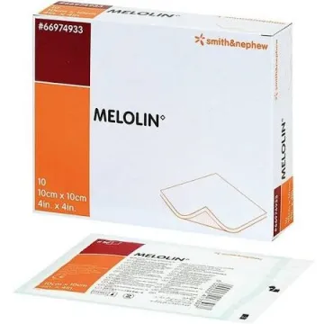 Melolin Wundverband 10x10cm 10 Stück