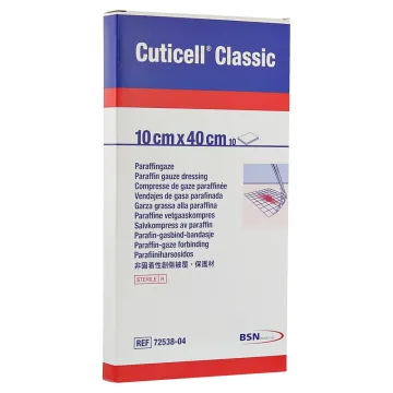 Cuticell klassische Salbengaze 10x40cm