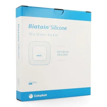 Biatain Silikonschaumverband 10x10cm 5 Stück