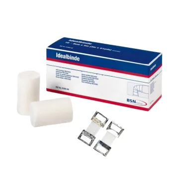 BSN Idealbinde 5m + 2 Verbandklammern Verpackung