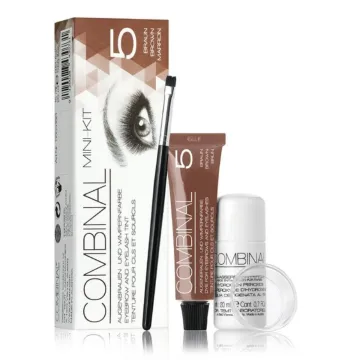 Combinal Augenbrauen- und Wimpernfarbe Mini Kit Braun