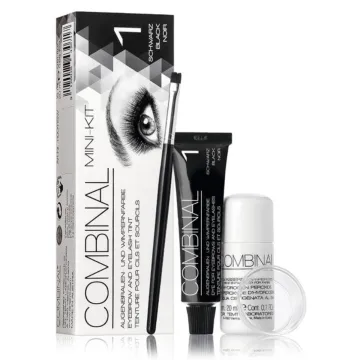 Combinal Augenbrauen- und Wimpernfarbe Mini Kit Schwarz