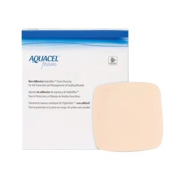 Aquacel Foam nicht klebende Schaumstoffkompresse 20x20cm 5 Stück