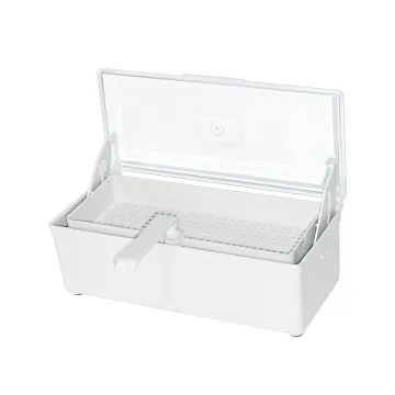 Desinfektionsbehälter 1 Liter mit Sieb und transparentem Deckel