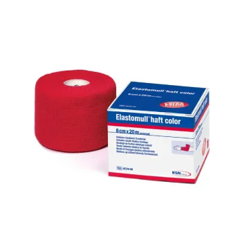 Elastomull Haft Farbe Rot 6cm x 20m 1 Rolle