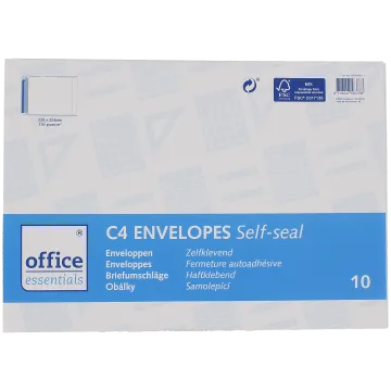 Briefumschläge C4 selbstklebend 10 Stück