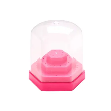 Freeshouder rond voor 48 frezen roze voorbeeld