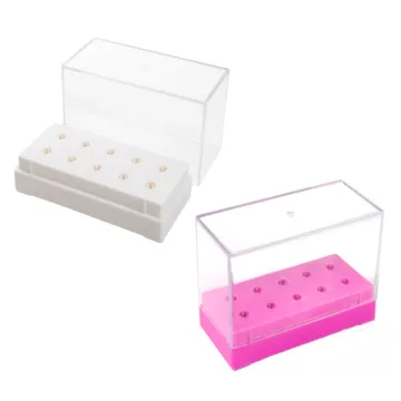 Fräserhalter für 10 Fräser Rosa und Weiß