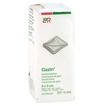 Gazin Mullkompressen unsteril 8-lagig 5x5cm