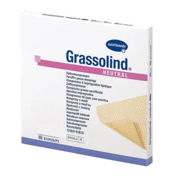 Grassolind zalfkompres 10x10cm steriel