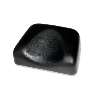 Kopfstützenpolster PVC schwarz mit Ausschnitt