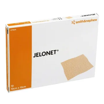 Jelonet Salbenkompresse 10 x 10cm steril 