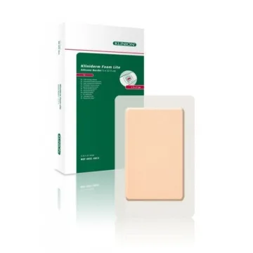 Kliniderm Foam Silicone Lite schuimverband met Border 5x12,5cm
