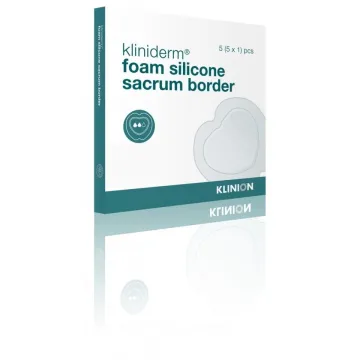 Kliniderm Foam Silikonschaumverband Kreuzbein mit Border 15x15cm