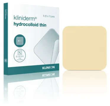 Kliniderm Hydro Thin hydrocolloïd wondverband 7,5x7,5cm