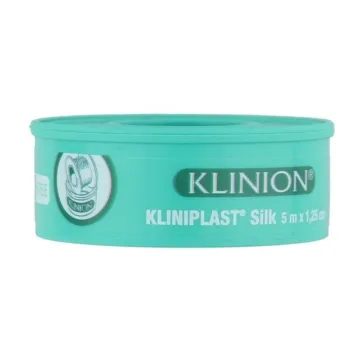 Kliniplast silk hechtpleister 1,25cm x 5m