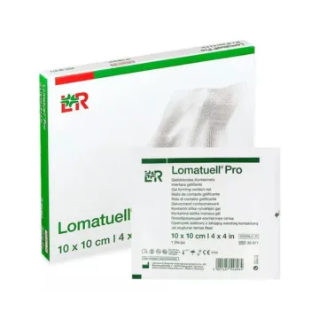 Lomatuell Pro Gel-bildende Kontaktgaze 10 Stück Verpackung