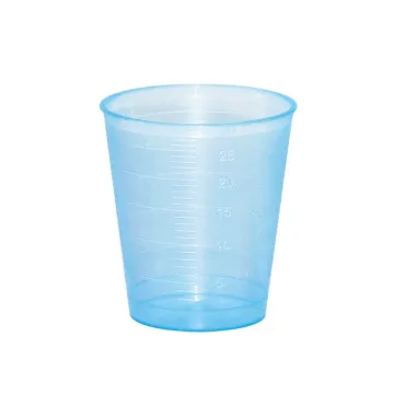 Medizinbecher (pp) 30 ml blau 75 Stück