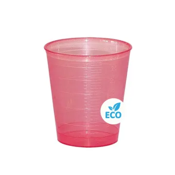 Medizinbecher ECO (pp) 30 ml rot 800 Stück
