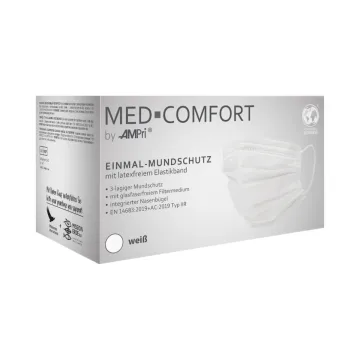 Medische mondmaskers 3-laags (Type IIR) Wit 50 stuks 