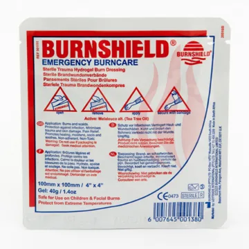 Burnshield Brandwunden-Kompresse 10x10 cm
