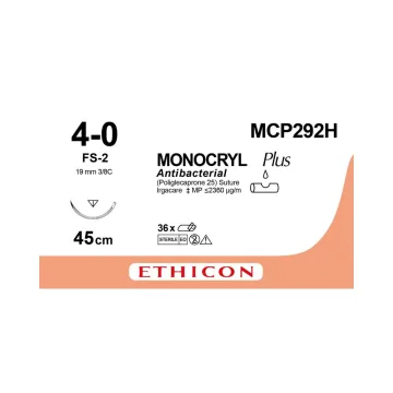 Monocryl hechtdraad Plus 4-0 (FS-2) MCP292H 36 stuks