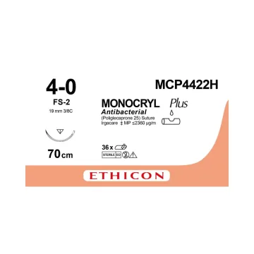 Monocryl hechtdraad Plus 4-0 (FS-2) MCP4422H 36 stuks