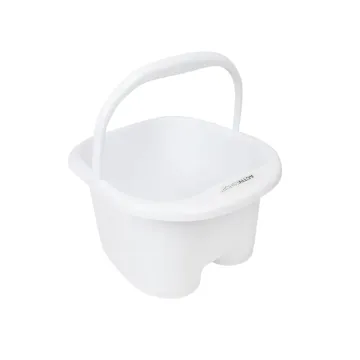 Pedicure voetenbad met rollers en handvat wit