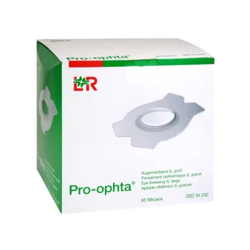 Pro-Ophta S Augenklappe mit Sichtfenster 50 Stück