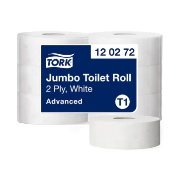 Tork Jumbo Toilettenpapier Weiß T1 Advanced 2-lagig 6x1800 Blatt
