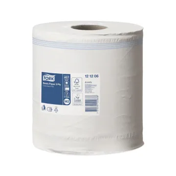 Tork Basic Centerfeed Reinigungspapier Weiß M2 6x160 Meter