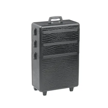 Sibel Koffer Croco Aluminium auf Rollen 65x43x22cm