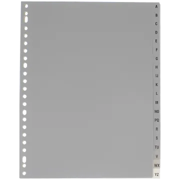 Tabbladen PP A-Z 23 rings 20 stuks