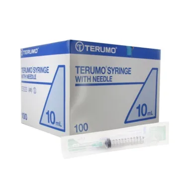 Terumo Spritze 10ml + 0,8x38mm (21G) Nadel 100 Stück