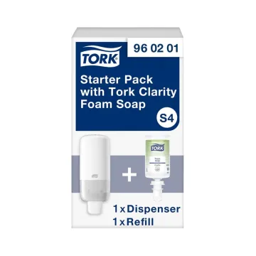 Tork startpakket met dispenser en zuivere schuimhandzeep