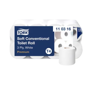 Tork Traditionelles Toilettenpapier Weiß T4 Premium 3-lagig