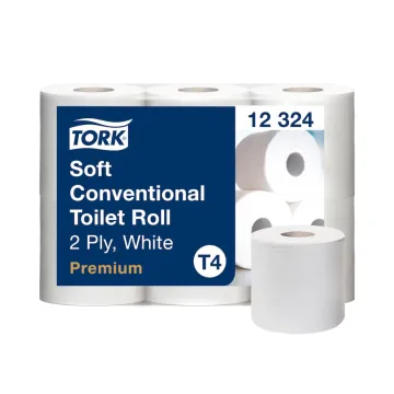 Tork Soft Traditional Toilettenpapier Weiß T4 Premium 2-lagig 