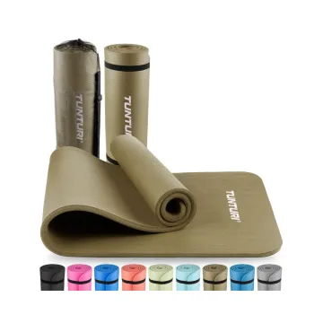 Tunturi NBR Fitnessmatte mit Tragetasche Army Green