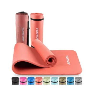 Tunturi NBR Fitnessmatte mit Tragetasche Roségold