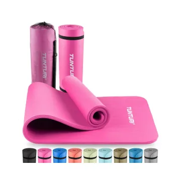 Tunturi NBR Fitnessmatte mit Tragetasche Rosa