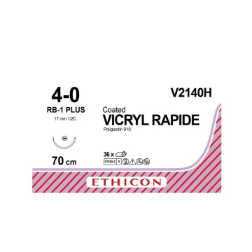 Vicryl hechtdraad 4-0 70cm RB-1 V2140H 36 stuks